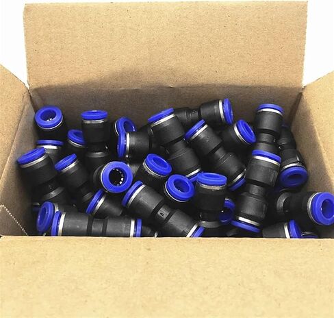 100pcs/Pack PU Pneumatic Fittings I type 2-way Straight connector for 4mm 6mm 8mm 10mm 12mm tube(4mm) in Saudi Arabia