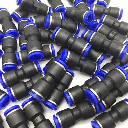 100pcs/Pack PU Pneumatic Fittings I type 2-way Straight connector for 4mm 6mm 8mm 10mm 12mm tube(4mm) in Saudi Arabia
