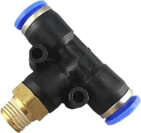 10pcs Pneumatic fittings tee Transfer joint pneumatic connector PB6-01/PB6-02/PB8-01/PB8-02(PB8-02) in Saudi Arabia