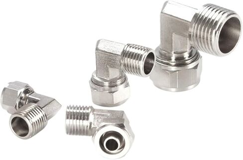 Pneumatic Fittings OD 6/8/10/12mm Hose Tube 1/8" 1/4" 3/8" 1/2" Male Thread Pneumatic Fast Twist Fittings Elbow Quick Connector(10-01) in Saudi Arabia