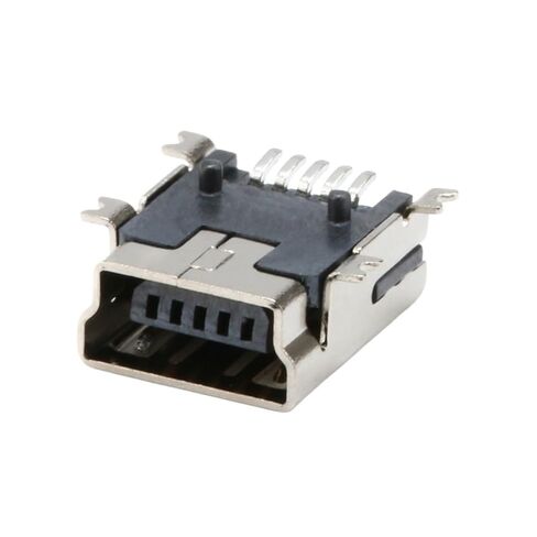Fengpeng 10/50 قطعة USB SMT SMD DIP 5 دبوس أنثى نوع B مقبس موصل التوصيل مستقيم جاك الذيل المكونات في (النوع-1، 10 قطع) in Kuwait