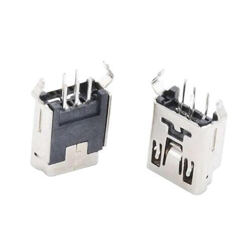 Fengpeng 10/50 قطعة USB SMT SMD DIP 5 دبوس أنثى نوع B مقبس موصل التوصيل مستقيم جاك الذيل المكونات في (النوع-1، 10 قطع) in Kuwait