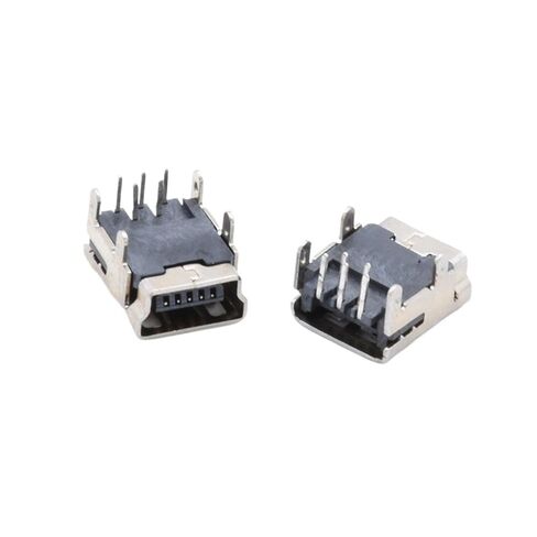 Fengpeng 10/50 قطعة USB SMT SMD DIP 5 دبوس أنثى نوع B مقبس موصل التوصيل مستقيم جاك الذيل المكونات في (النوع-1، 10 قطع) in Kuwait