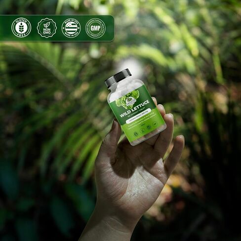 أقراص مستخلص الخس البري من أمازنج بوتانيكالز 10X (60 قرصًا) 2000 مجم لكل منها | لاكتوكا فيروسا | دعم النوم | يساعد على تهدئة الألم بشكل طبيعي - عدد 60 in Kuwait