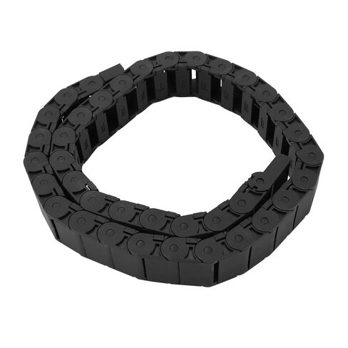 حامل كابل نايلون 15 × 30 مم 1 متر، سلسلة سحب قوية ذات ضغط عالي لنقش الآلات الآلية، أسود متين in Kuwait