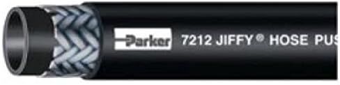IH 7212-251BK-25RL - خرطوم باركر 1/4 بوصة Jiffy - لفة 25 قدم - خرطوم الضغط - 300 رطل لكل بوصة مربعة متوافق مع تركيبات Push-Lok in Saudi Arabia