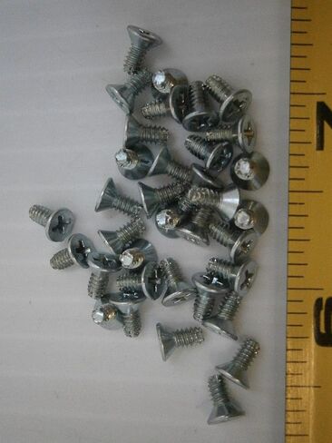 حزمة جديدة من 4-40 1/4 Phil Phillips Flat Type F Machine Screw Steel Zinc الكثير من 100#1551 مجموعة متنوعة من أدوات تثبيت الأجهزة الشاملة متعددة الأغراض WnyNEH05556 in Saudi Arabia