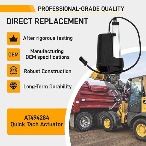 AT494284 Quick Tach Actuator Fit for John Deere 318D 320D 323D 319D 329D 328E 204K 204L 244J 244K 244L 304J, Quick-Tach Actuator Replace OE#AT424407, AT361276, AT471581, AT318535, SS440 in Saudi Arabia