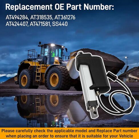 AT494284 Quick Tach Actuator Fit for John Deere 318D 320D 323D 319D 329D 328E 204K 204L 244J 244K 244L 304J, Quick-Tach Actuator Replace OE#AT424407, AT361276, AT471581, AT318535, SS440 in Saudi Arabia