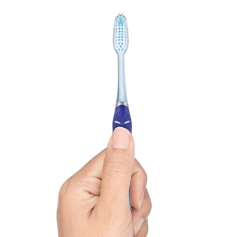 فرشاة أسنان GUM Technique Deep Clean - رأس كامل - فرش أسنان ناعمة للبالغين بشعيرات ناعمة حساسة، عدد 1 (عبوة من 6 قطع) in Saudi Arabia