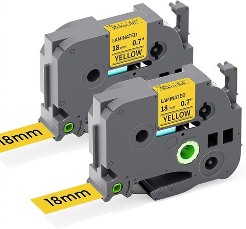 COLORTY TZ Tape 24mm 0.94 Inch Clear Label Maker Tape Replacement for Brother P-Touch Label Tape Laminated TZe-151 TZe151 1" Compatible with Ptouch PTD600 PT-P710BT PT-P750W, Black on Transparent in Kuwait