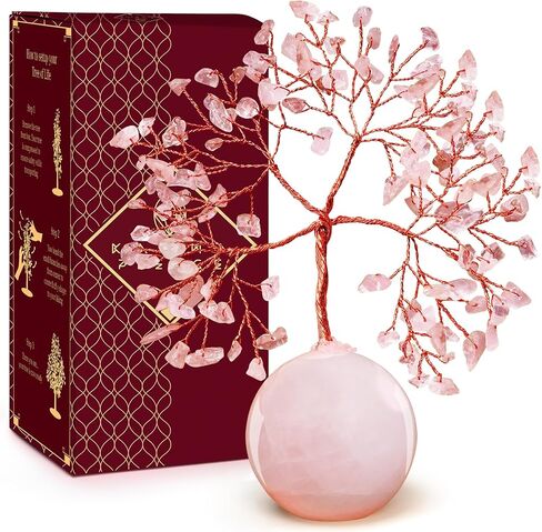 KARMAPLEDGE 7 Chakra Tree of Life for Manifestation Unique Birthday Gifts for Women, Men, Friends, Handmade Home Office Decor Healing Crystal Tree for Money, Reiki, Good Luck, for Her, Mom & Dad in Kuwait