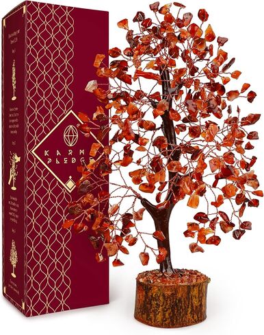 KARMAPLEDGE 7 Chakra Tree of Life for Manifestation Unique Birthday Gifts for Women, Men, Friends, Handmade Home Office Decor Healing Crystal Tree for Money, Reiki, Good Luck, for Her, Mom & Dad in Kuwait
