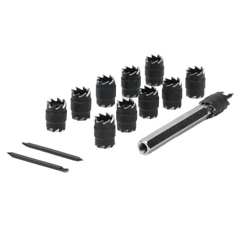 Spot Weld Cutter Set, Double Sided HSS Power Drill Bits, 3/8in Hole Remover for Welding, High Efficiency Wear Cutter for Thin Metal Plates, Includes 10 Cutters an in Kuwait