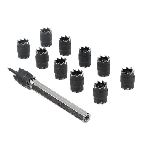 Spot Weld Cutter Set, Double Sided HSS Power Drill Bits, 3/8in Hole Remover for Welding, High Efficiency Wear Cutter for Thin Metal Plates, Includes 10 Cutters an in Kuwait