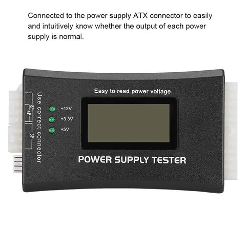 جهاز اختبار إمداد الطاقة للكمبيوتر الشخصي، جهاز اختبار الترانزستور بشاشة الكريستال السائل LCD، مكثف ترانزستور التنبيه تلقائيًا، لواجهات 20Pin 24Pin P4 P6 P8 PCI E in Kuwait