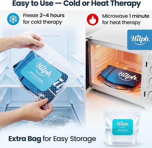 Hilph Full Calf & Foot Ice Pack Wrap for Running Recovery, Extended Leg to Foot Cold Compression Therapy Sock Ice Sleeve for Shin Splints Pain Relief, Reduce Swelling, Muscle Recovery After Exercise in Saudi Arabia