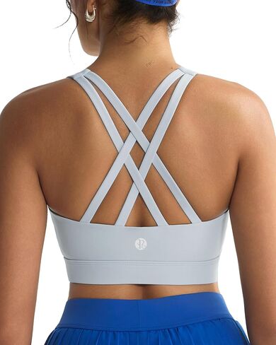 RUNNING GIRL Sports Bra for Women,Molded Cup Strappy Running High Impact Sports Bra with Sewn in Pads in Saudi Arabia
