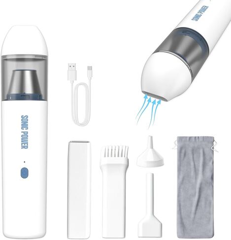 Rechargeable Car Vacuum, 3 Mixed Use Attachments Included, Long Lasting Battery in Saudi Arabia