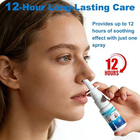 Nasal Spray with Naphazoline HCL Decongestant, Strength 12 Hour Over-The-Counter Medication Nose Spray for Sinus Relief, Nasal Decongestants for Adults & Sinus Congestion - 1 fl oz in Saudi Arabia
