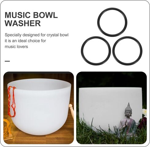 Large Rubber Ring for Singing Bowls 3Pcs Crystal Sound Bowl Cushion Pads for Meditation and Spiritual Music Instruments in Saudi Arabia