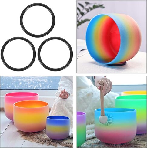 Large Rubber Ring for Singing Bowls 3Pcs Crystal Sound Bowl Cushion Pads for Meditation and Spiritual Music Instruments in Saudi Arabia
