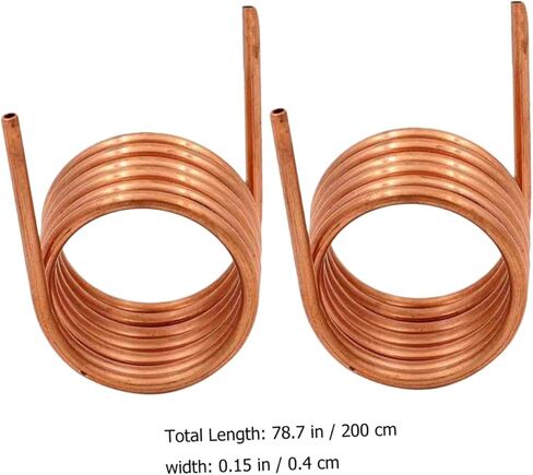 SOLUSTRE 2pcs Soft Coil Copper Tubing 2m Length 4×0.5mm Thin Wall Refrigeration Air Conditioner Copper Tube Coil for Hvac and Freezer Applications in Saudi Arabia