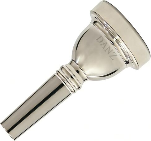 Tenor Trombone Mouthpiece 6 1/2AL Silver Plated with Cleaning Cloth & Mouthpiece Brush - Brass Base for All Level Players in Saudi Arabia