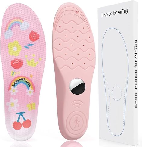 Insoles for airtag Kids, Kids air-tag Shoe Insert, Adults and Elderly, Tracker Devise Case for Kids' Shoes, Blue (Foot:7.1-7.5IN/Insole:7.6-8.3IN/12.5C-1Y) in Saudi Arabia