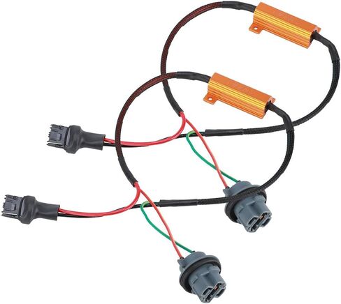 B08Y8Tdqdy، مقاومات الحمل LED بدوره - 7440 T20 50W8RJ سلك مقاوم واحد مثبت فلاش فرط لأضواء الانعطاف LED in Saudi Arabia