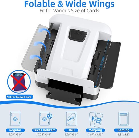 ماكينة خلط البطاقات الأوتوماتيكية 1-2 طابق، آلة توزيع البطاقات الكهربائية القابلة لإعادة الشحن، ماكينة خلط البطاقات المحمولة منخفضة الضوضاء لـ UNO، البوكر، بلاك جاك، سكيب بو، المرحلة 10 in Kuwait