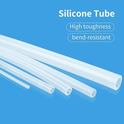 Silicone Tubing 3/8" ID*5/8"OD*5m, Peristaltic Pump Tubing,food grade High-temperature resistant & wear-resistant transparent silicone hose, made with platinum curing process,73# in Saudi Arabia