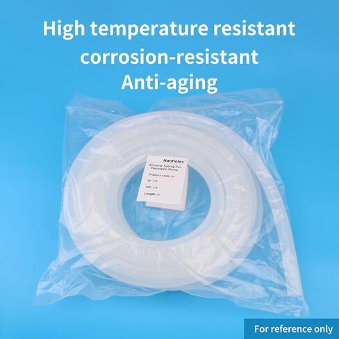 Silicone Tubing 3/8" ID*5/8"OD*5m, Peristaltic Pump Tubing,food grade High-temperature resistant & wear-resistant transparent silicone hose, made with platinum curing process,73# in Saudi Arabia
