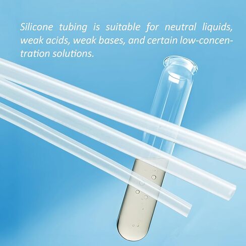 Silicone Tubing 3/8" ID*5/8"OD*5m, Peristaltic Pump Tubing,food grade High-temperature resistant & wear-resistant transparent silicone hose, made with platinum curing process,73# in Saudi Arabia