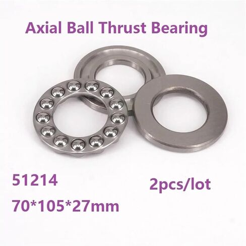 2 قطعة/الوحدة 51214 70 × 105 × 27 مللي متر محوري الكرة التوجه تحمل الطائرة التوجه الكرة تحمل الأسطوانة 70*105*27mm in Kuwait