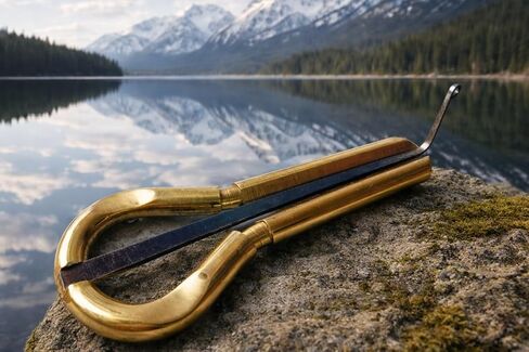 Jaw Harp - مانيتو، نحاسي، صوت متوسط ​​النغمة. المبتدئين - الصف المتوسط، 81 ملم (3.2 بوصة) in Kuwait