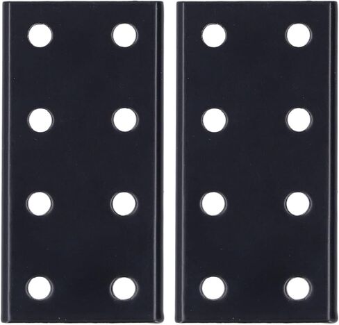 POCREATION Aluminum Alloy Rectangle Mending Plates, 8-Hole Flat Joint Board, 2-Piece, for Furniture Construction in Saudi Arabia