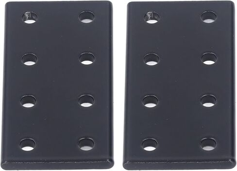 POCREATION Aluminum Alloy Rectangle Mending Plates, 8-Hole Flat Joint Board, 2-Piece, for Furniture Construction in Saudi Arabia