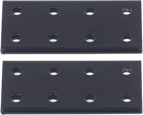 POCREATION Aluminum Alloy Rectangle Mending Plates, 8-Hole Flat Joint Board, 2-Piece, for Furniture Construction in Saudi Arabia