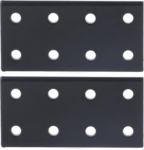 POCREATION Aluminum Alloy Rectangle Mending Plates, 8-Hole Flat Joint Board, 2-Piece, for Furniture Construction in Saudi Arabia