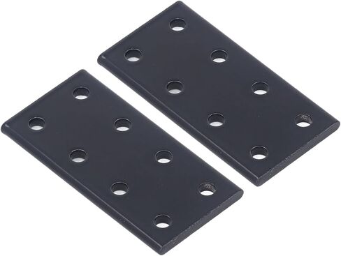 POCREATION Aluminum Alloy Rectangle Mending Plates, 8-Hole Flat Joint Board, 2-Piece, for Furniture Construction in Saudi Arabia