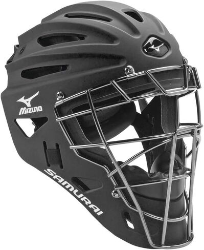 Mizuno Samurai Adult Baseball Boxed Catcher's Gear Set , Black-Yellow, 15" Men's Adult in Saudi Arabia