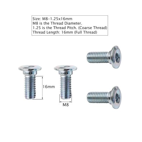 8 مللي متر x 16 مللي متر قرص فرامل خلفي ضرس الدوار الترباس M8 16 مللي متر ل 150cc 140cc 125cc 150cc 200cc 250cc ATV رباعية حفرة درب الترابية دراجة * 4 حزمة * in Saudi Arabia