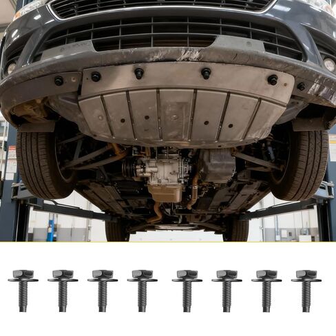 8 قطع M8-1.25 X 20 مم مسامير لوحة انزلاقية للسيارة، مسمار غطاء منزلق برأس سداسي من الفولاذ الكربوني، متوافق مع Toyota 4Runner/Tacoma/Tundra/Sequoia/FJ Cruiser، لـ 90080-11373 in Kuwait