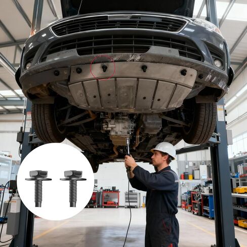 8 قطع M8-1.25 X 20 مم مسامير لوحة انزلاقية للسيارة، مسمار غطاء منزلق برأس سداسي من الفولاذ الكربوني، متوافق مع Toyota 4Runner/Tacoma/Tundra/Sequoia/FJ Cruiser، لـ 90080-11373 in Kuwait