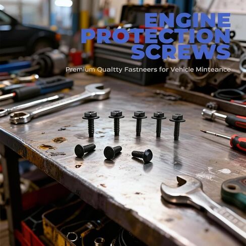 8 قطع M8-1.25 X 20 مم مسامير لوحة انزلاقية للسيارة، مسمار غطاء منزلق برأس سداسي من الفولاذ الكربوني، متوافق مع Toyota 4Runner/Tacoma/Tundra/Sequoia/FJ Cruiser، لـ 90080-11373 in Kuwait