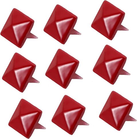 Lurrose 100Pcs Shape Studs for DIY Crafts Easy to Install Decorative Rivets for Clothing Shoes Bags Accessories Versatile Practical Design for Creative Projects in Saudi Arabia