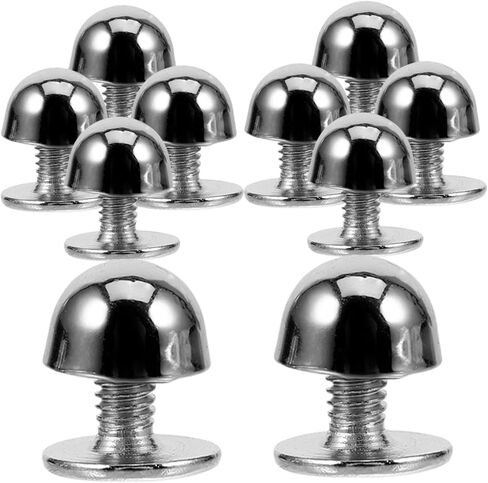 OSALADI 10Pcs Round Rivets Punk Studs for DIY Crafting Fashionable Decoration for Shoes Bags Clothing Durable and Safe Metal Spikes for Stylish Accessories in Saudi Arabia