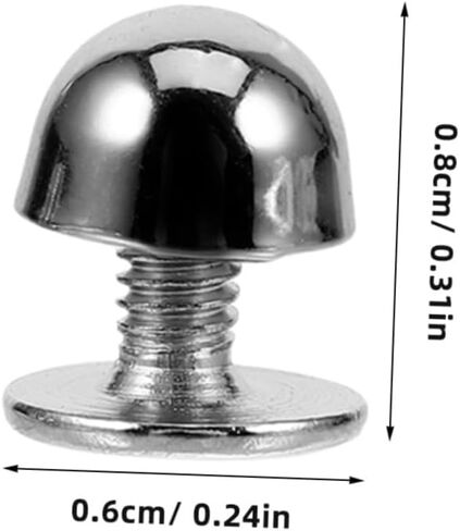 OSALADI 10Pcs Round Rivets Punk Studs for DIY Crafting Fashionable Decoration for Shoes Bags Clothing Durable and Safe Metal Spikes for Stylish Accessories in Saudi Arabia