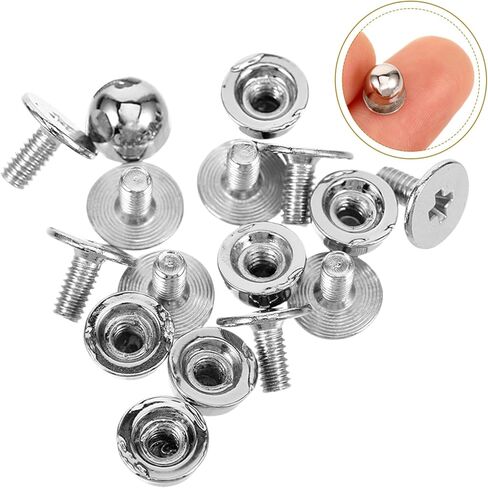OSALADI 10Pcs Round Rivets Punk Studs for DIY Crafting Fashionable Decoration for Shoes Bags Clothing Durable and Safe Metal Spikes for Stylish Accessories in Saudi Arabia